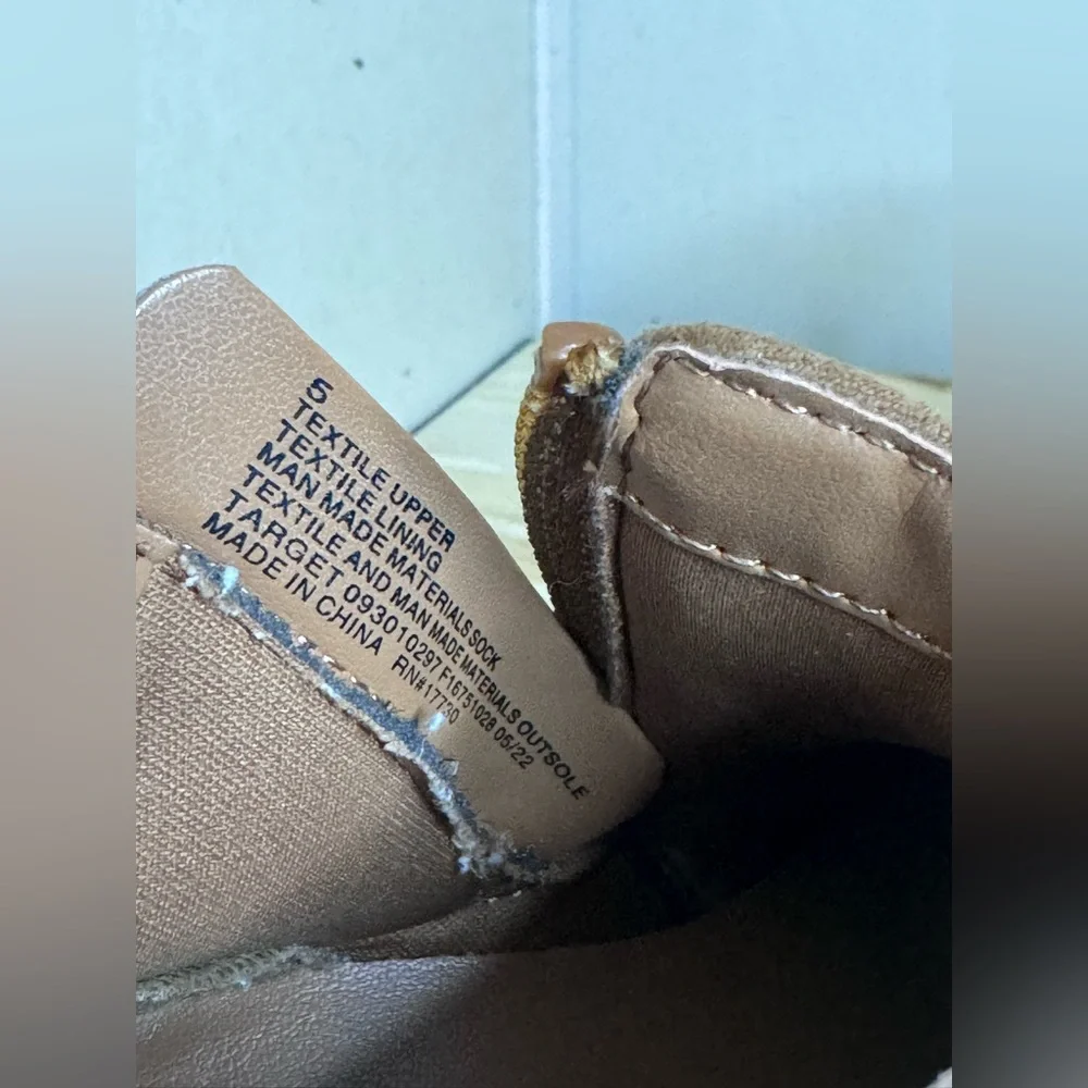 Cat & Jack Brown Ankle Booties/ Size 5
